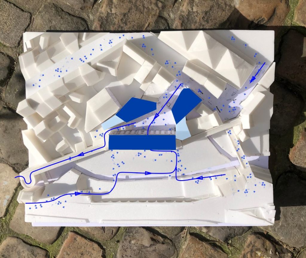maquette flux - Vannes Musee des Beaux Arts Plan de Masse Frenak Jullien architectes